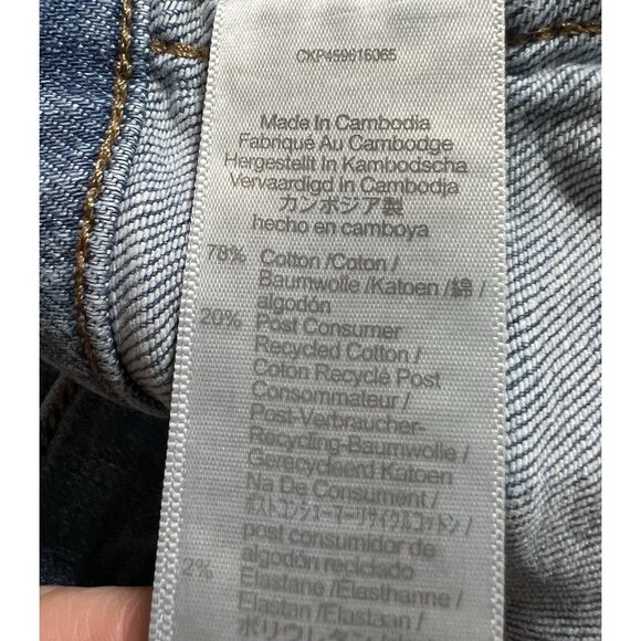 Madewell Women’s High Rise Stovepipe Jeans Size 32 Blue Stretchy Denim Zipper - Picture 10 of 13